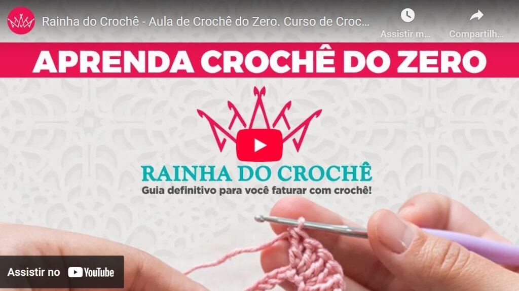 curso de croche onlne rainha do crochê